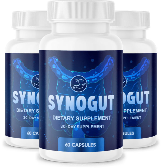 SynoGut three bottles